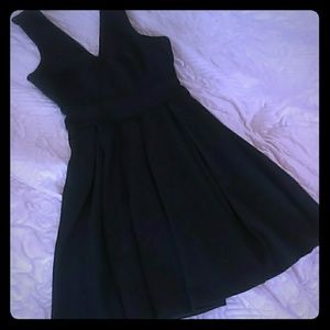 Haute Monde dark green seersucker dress